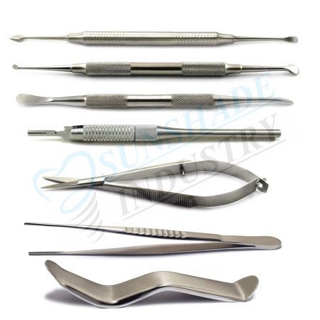 Dental Micro Oral Surgery Kit Periosteal Elevator Cheek Retractor Forceps 7PCS
